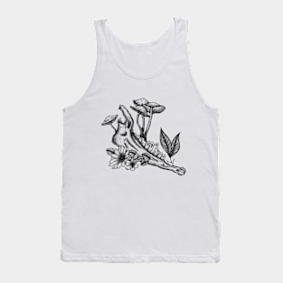 Animal Jaw Bone Design Tank Top